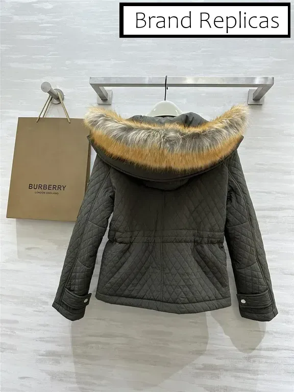 Burberry Diamond Quilted Hooded Jacket